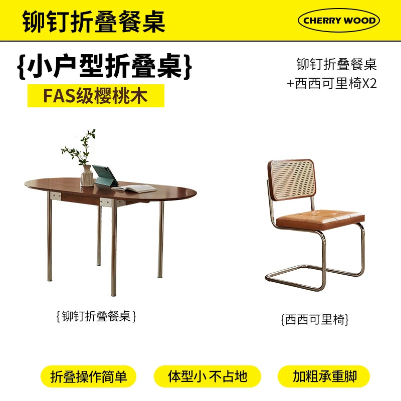 Luxury Dining Table Simple Minimalist Modern Decoration Folding Tables European Mesas Pegables Portatil Kitchen Furniture
