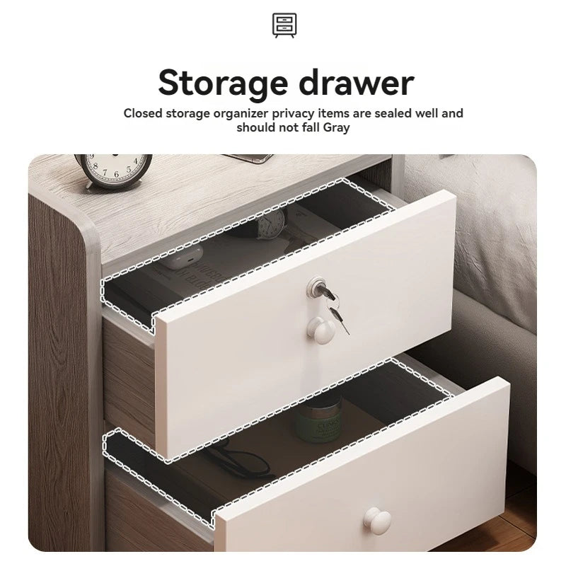 Bedside table modern minimalist bedroom small storage rack mini storage cabinet bedside storage cabinet