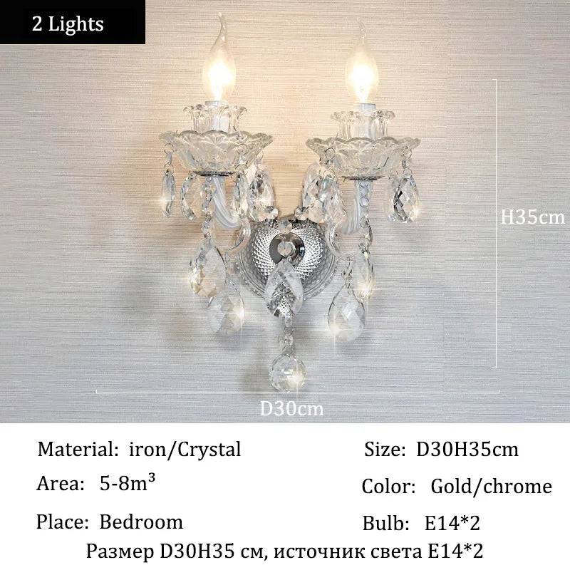 Luxury Home Crystal Chandeliers Villa Lighting for Living Room Decorate LED Ceiling Pendant Lights Indoor Hanging Lights Fixture