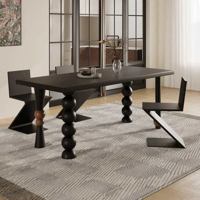 Brackets Italian Dining Tables Waterproof Writing Wooden Kitchen Dining Tables Luxury Nordic Yemek Masasi Home Furniture