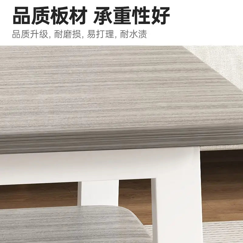 Contemporary Sofa Side Cabinet & Coffee Table Set - Simple Style, New Arrival, Ideal for Bedroom and Living Room Use