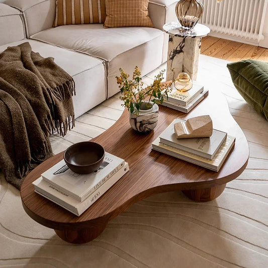 Living Room Vintage Coffee Table Design Luxury Beauty Aesthetic Coffee Table Trendy Classic Table Basse De Salon Furniture