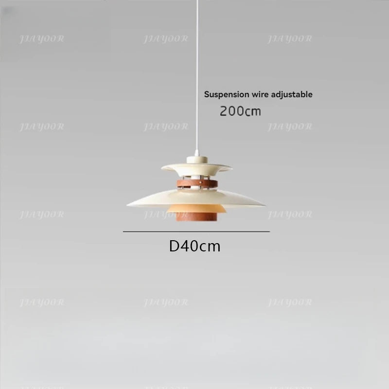 Modern LED Lights For Home Decoration Living Room Dining Room Pendant Light Walnut painted bar counter, single lighting fixture