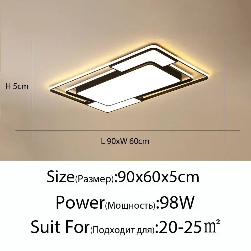 New Living Room Main Light Modern Simple and Atmospheric Led Whole House Ing Package Combination Bedroom Ceiling