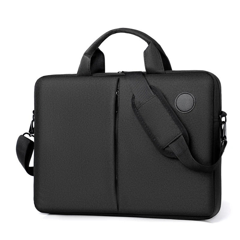 Men's Black Bag - Portable Business Shoulder Handbag, Multiple Compartments, for Work or Travel, Stylish Business Bag