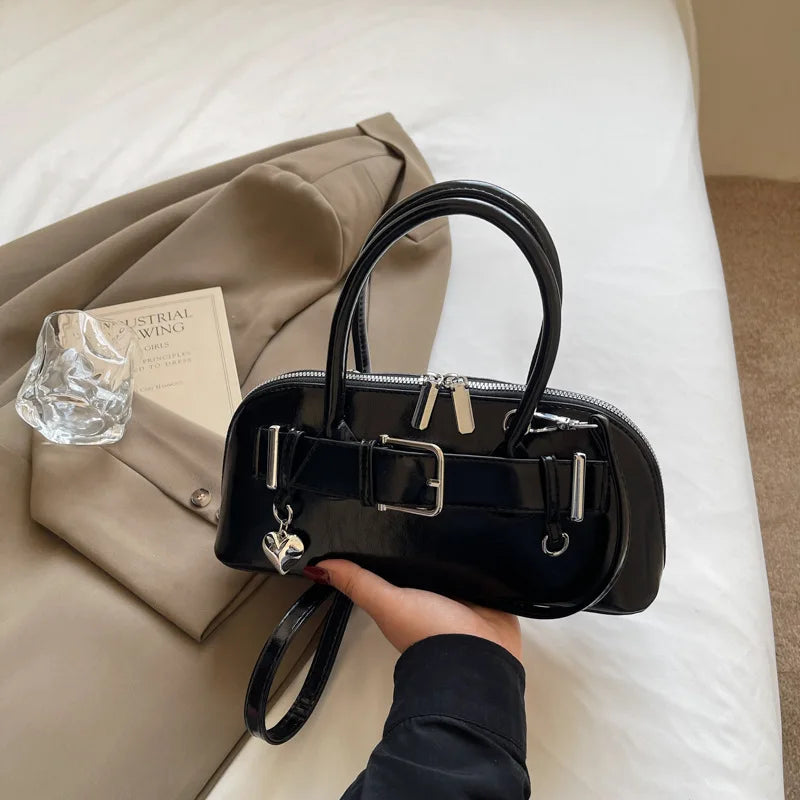 Women's handbag large capacity spring summer fashion simple crossbody bag women's handbag bowling bag crossbody bag