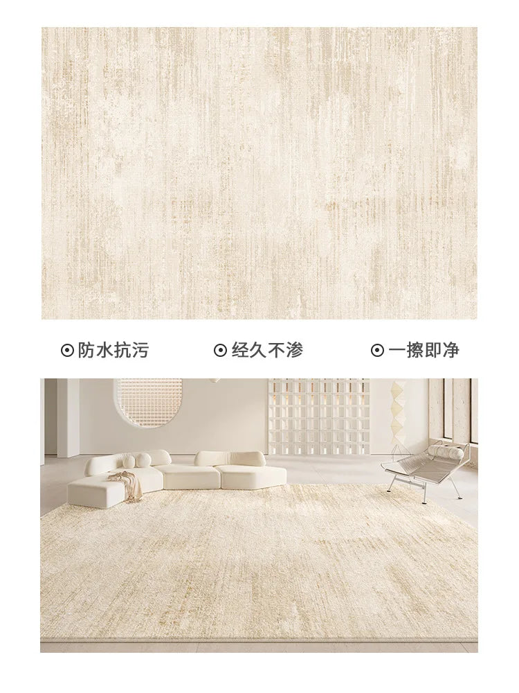 Living Room Carpet Non-slip Waterproof Bedroom Floor Mat Large Size Home Decoration Rugs Minimalist Lines Loop Pile Mats 거실 카펫
