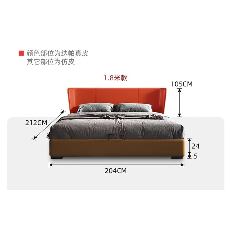 Luxury King Size Bed Frames Nightstands Modern Luxury Bed Aesthetic Double Headboards Muebles Para Dormitorio Bedroom Furniture