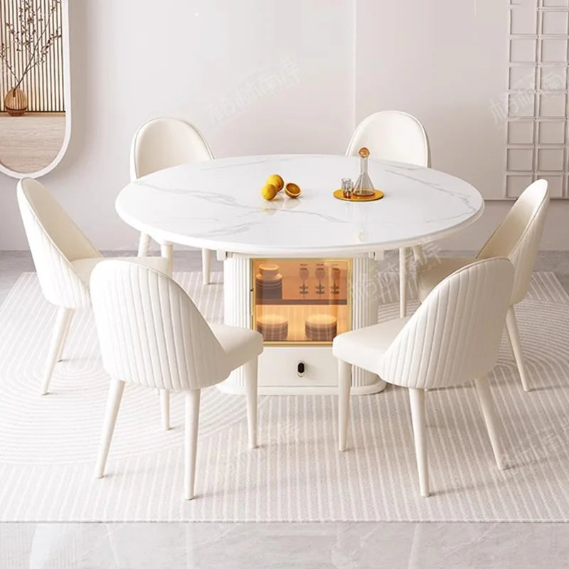 Luxury Modern Dining Table Organizer Storage Design Multifunctional Dining Table Nordic Minimalist Mesas De Comedor Furniture