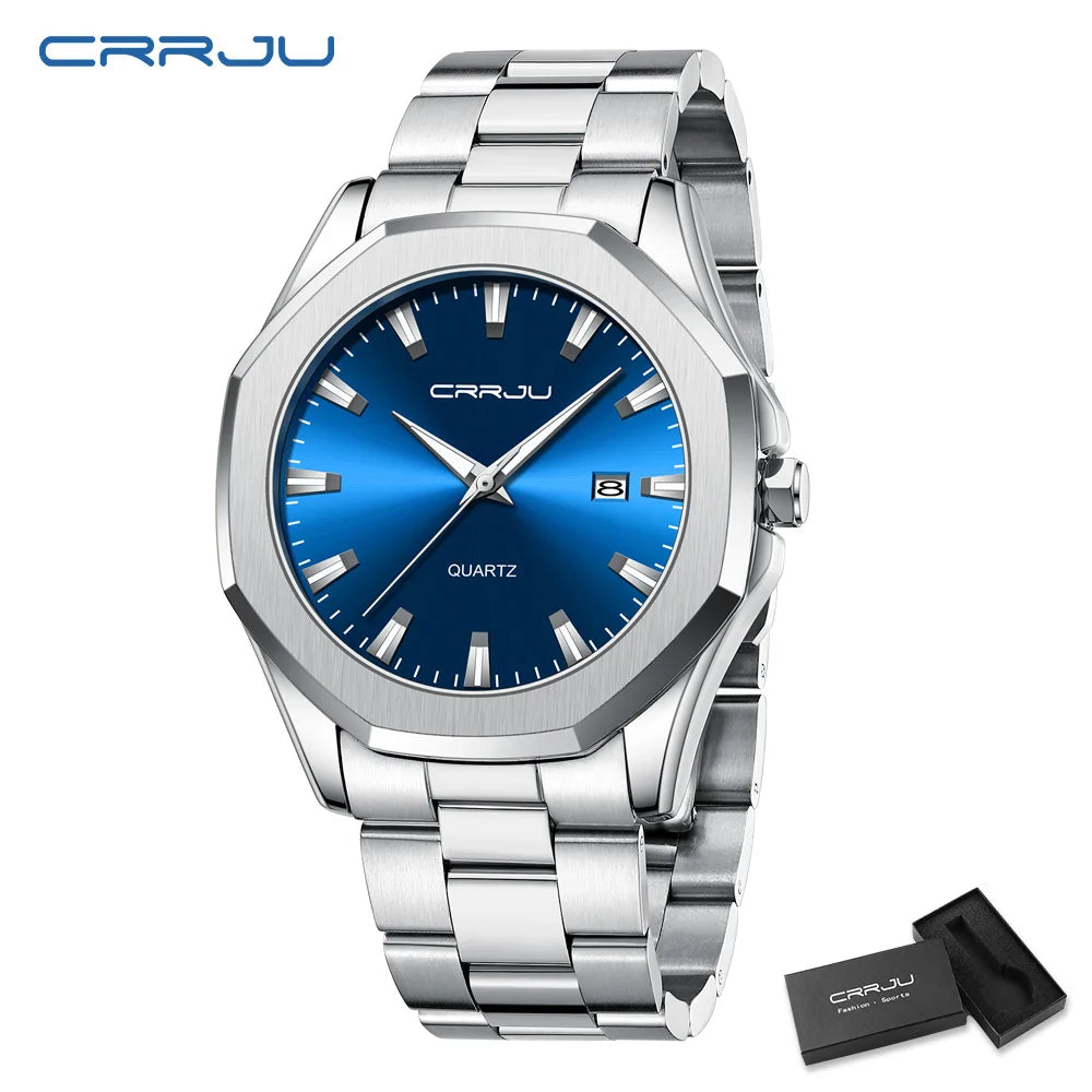 Watches for Men Classic with Date Business Dress Luxury Waterproof Luminous Mens Wrist Watch Analog Stainless Steel Men Watch