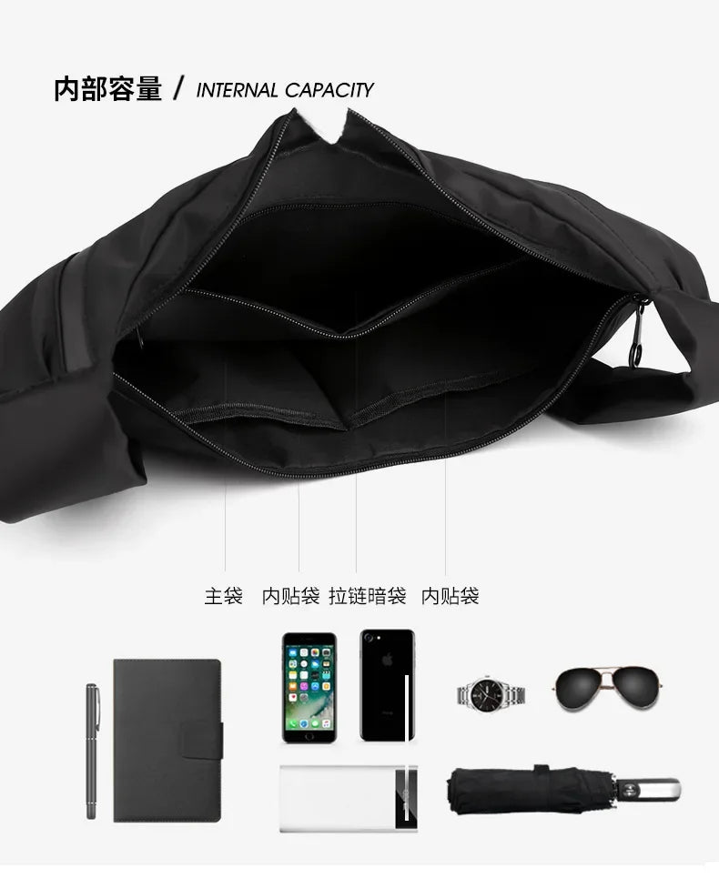 Men's Casual Crossbody Bags Portable Outdoor Shoulder Bag Large Capacity Work sac with Messenger bag sling 가방 men bolsos hombre