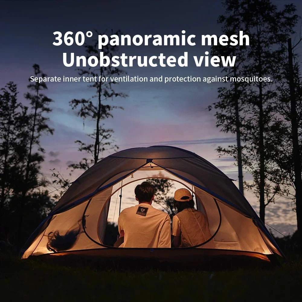 Camping Waterproof Tent 2-3 People One-touch Camping Tent Outdoor Ultralight Portable Sun Shelter Beach Tent for Outdoor Fishing