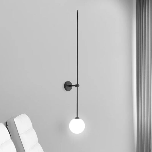 Home Decoration Wall Lights for Living Room Bedroom Glass Lampshade Modern Background Led Bedside Stairs Nordic Wall Lamps