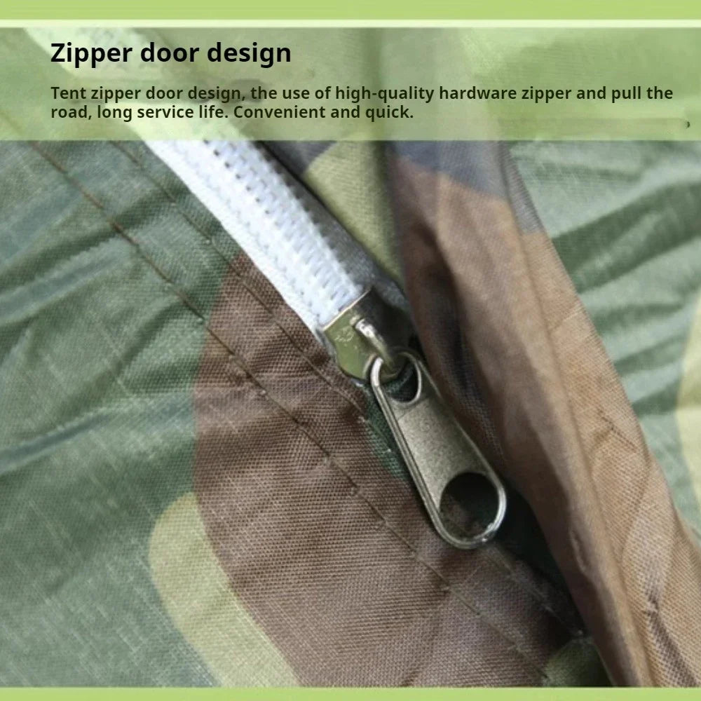 Camping Tent Camouflage Tent Single Layer Outdoor Portable Camouflage Summer Tent For Outdoor Camping Traveling Tents Hiking