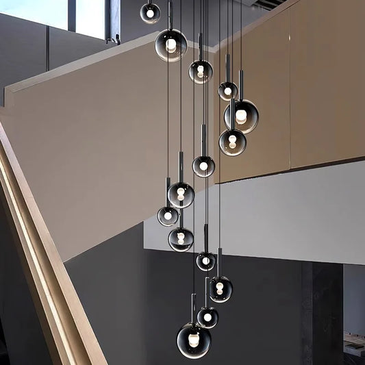 Modern home decor led lights pendant light lamps forstaircase Chandeliers for living room hanging light indoor lighting