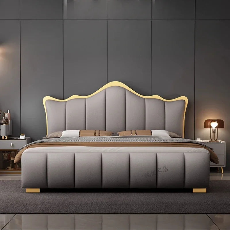 Classic Support Bedframe Cheap Aesthetics Safe Minimalist Bed Storage Modern Luxury Massage Lazy Wood Muebles Home Furniture