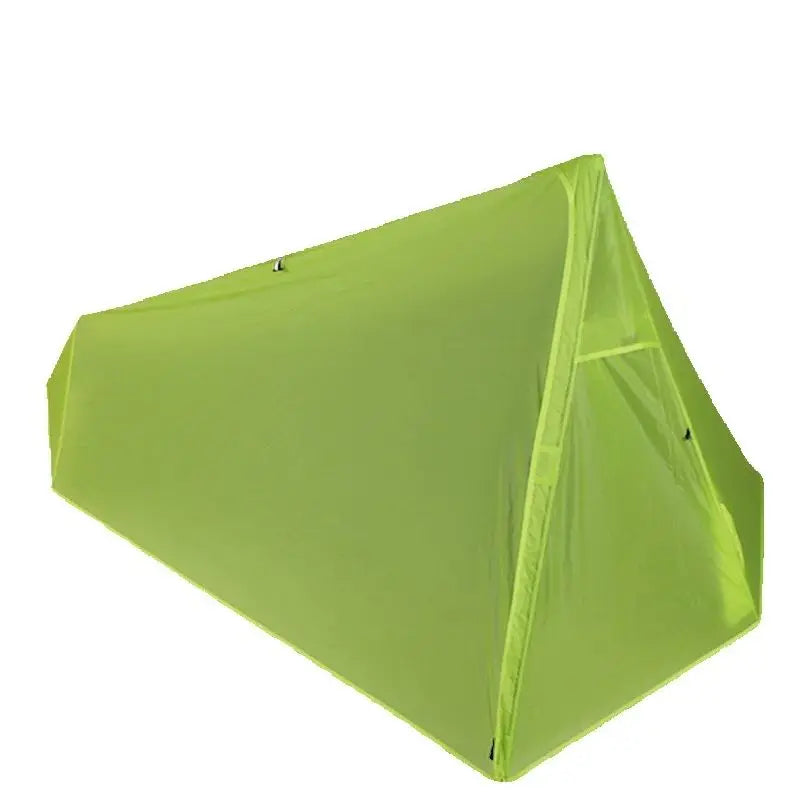 Outdoor Camping Single Person Tent Ultralight Double Layers 15D Silicone Coated No Poles Tent