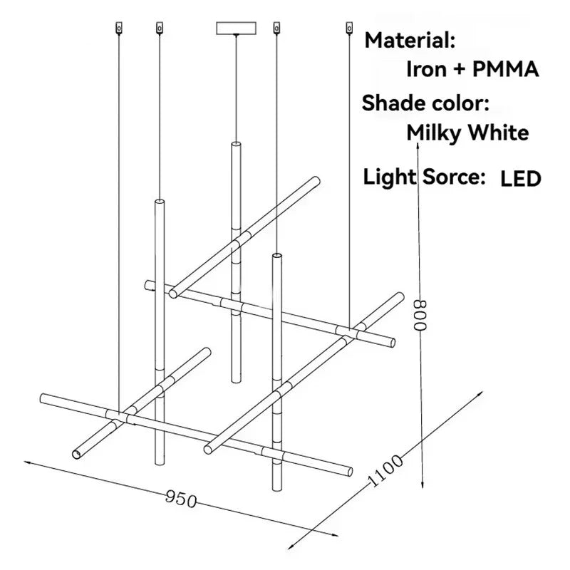Nordic Modern Home Lighting Chandelier Ceiling Lamp Dining Room Living Room Household Ceiling Light Chandelier Decoration Lamp