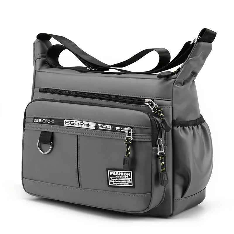 Mens Messenger Bag Crossbody Shoulder Bags Men Small Sling Pack for Work Business Waterproof Oxford Packs Satchel Purse