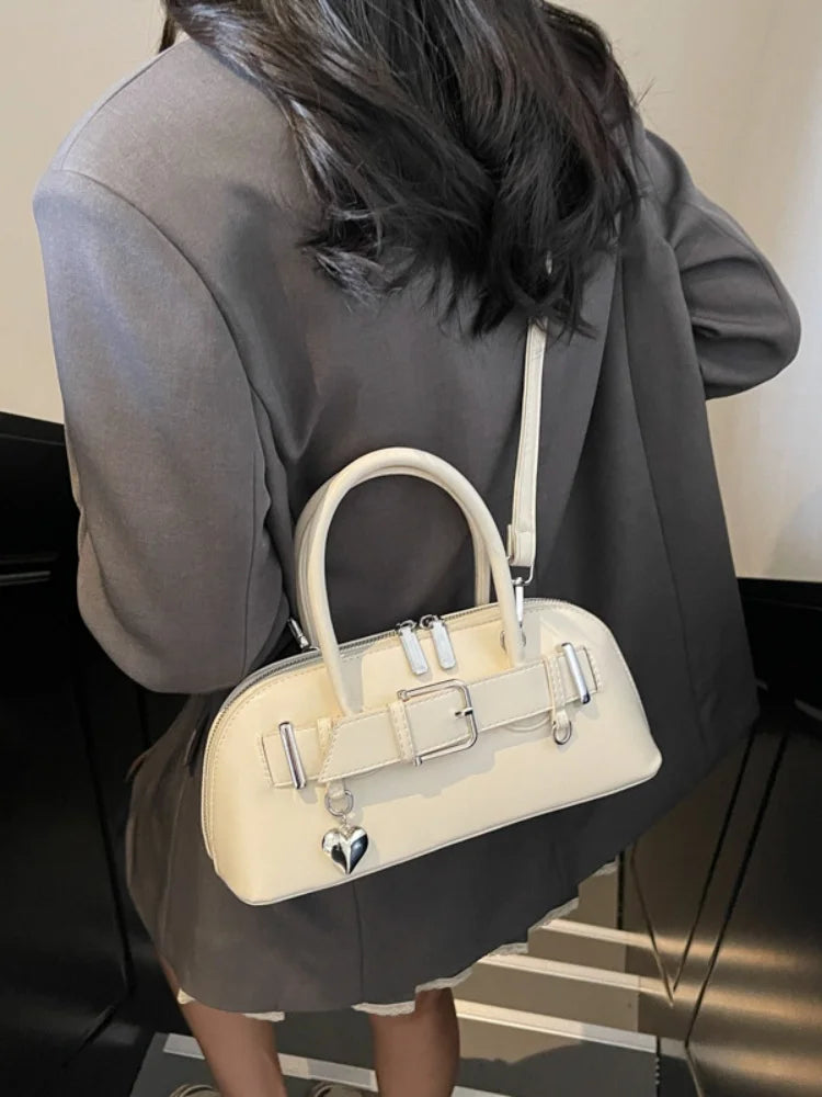Women's handbag large capacity spring summer fashion simple crossbody bag women's handbag bowling bag crossbody bag