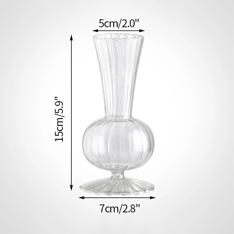 Glass Flower Vase Transparent Hydroponics Plant Vase Flower Bottle 
Nordic Desktop Decor Vases Home Flowers Decoartion Crafts